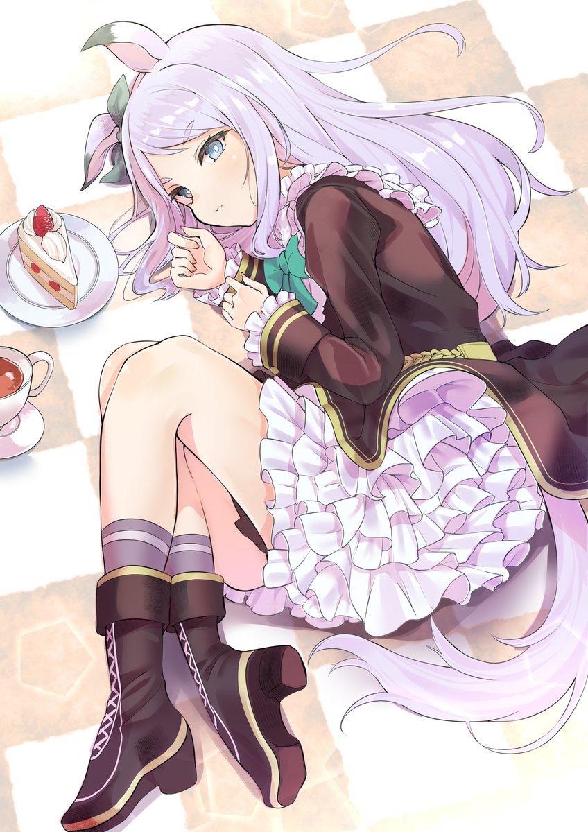 メジロマックイーン(ウマ娘) 「そういえば、ウマ娘イラスト何枚かまとまったから上げておこう。マックイーン、マヤノ」|湯猫子@おま妹1巻発売中のイラスト