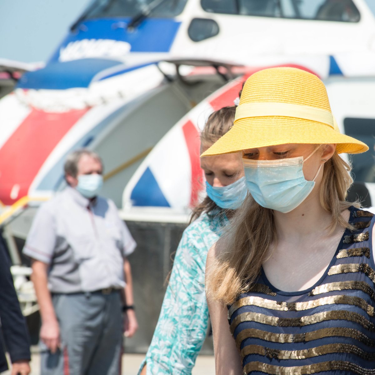 HovertravelLtd's tweet photo. Lockdown lifts tomorrow and we can meet another household outside or in groups of six, so you will see more people travelling on our hovercraft.
Please #HoverResponsibly and #BeKind https://t.co/ObNJ7uI1RG