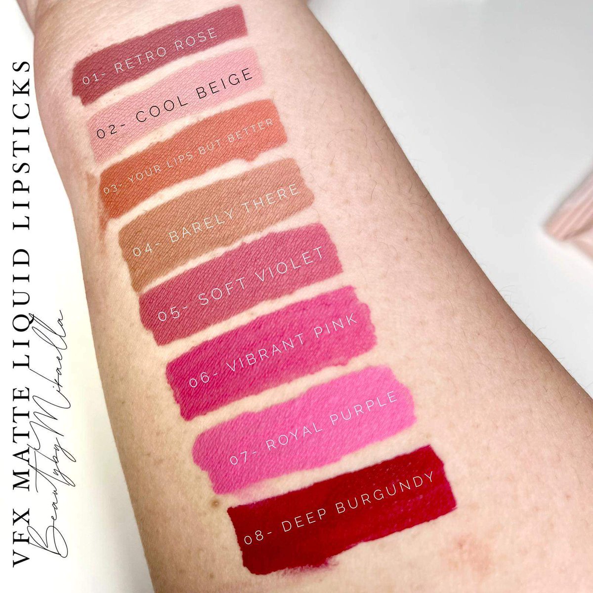 SaraRauter's tweet photo. The VFX Matte Liquid Lipsticks are in stock, but only 2 colors are left! The website was extremely slow, so expect them to sell out fast again! 😍💋💄💋

https://t.co/7pulfuEuTx 

#beyou #bestyou #deals #makeup #love #skincare #longlastinglipcolor #liplove #beautiful #InstaGlam https://t.co/eNMyMxmi9F