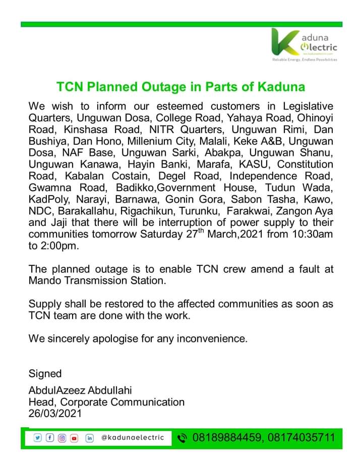 Kaduna Electric tweet media