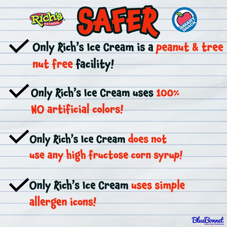 BlueBonnetDSD's tweet photo. #smartsnacks #icecream #bluebonnetdsd #richsicecream #nutfree https://t.co/OhAVGHhNsW
