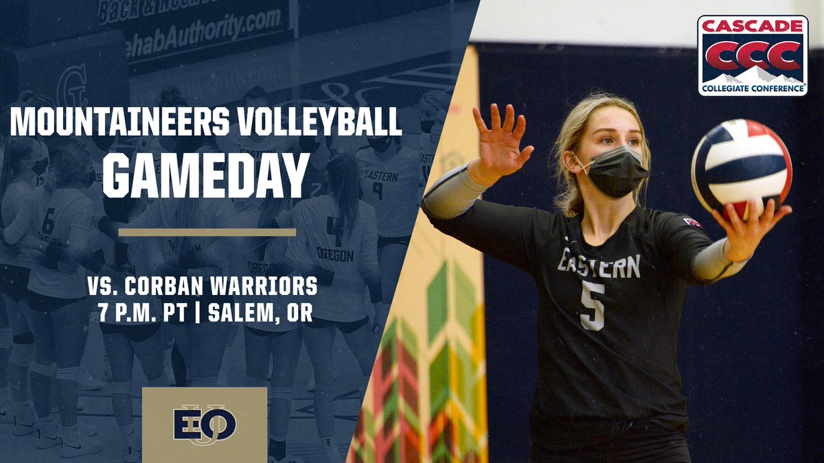 EouVolleyball's tweet photo. Back on the road for some more CCC Action‼️ Got a Top-15 showdown tonight‼️

🆚#13 Corban Warriors
⏰7 p.m. PT
🏟️ C.E. Jeffers Sports Center
📍Salem, Ore.
🏐https://t.co/nBlSzzvGOP

#MountUp #EOUvb https://t.co/wbkIMQ6oYI