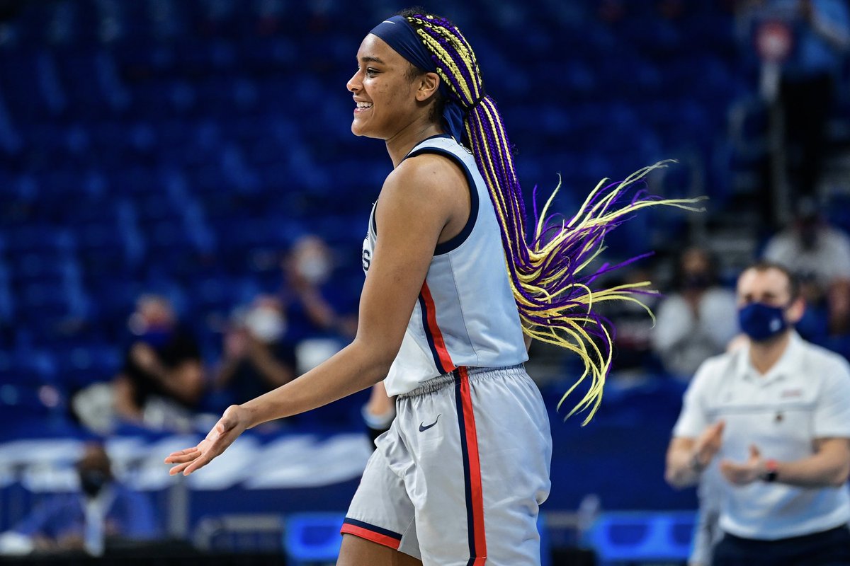 UConnWBB's tweet photo. Aaliyah Edwards in the NCAA Tournament:

- 18.0 points per game
- 8.5 rebounds per game
- 86.7 field goal percentage 

🔥 https://t.co/wHR6HpEWP3
