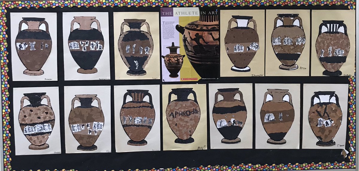 MSGSpanidis's tweet photo. What a fun morning in our class today! Students learning and making Ancient Greek vases, called “Amphoras”. 🇬🇷🏺#greekheritagemonth #ancientgreece @TDSB_Arts @BuchananPS_TDSB @TDSB_GHM https://t.co/pZA7gsz2SL