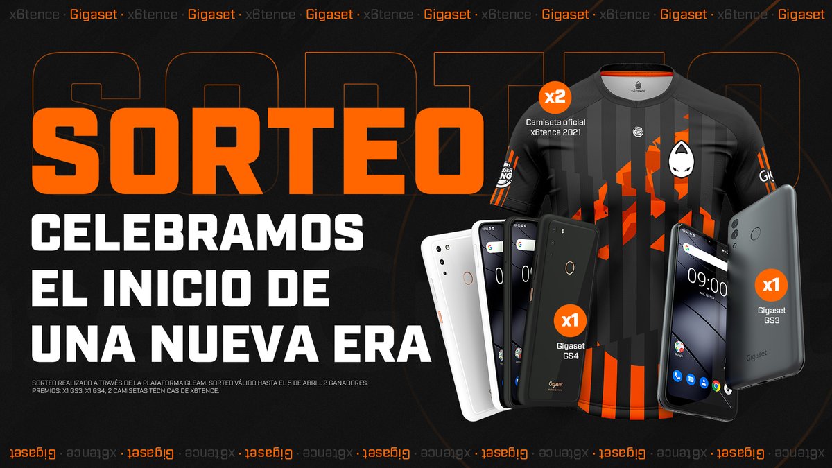 ¡Empezamos a lo grande! 🤩 Sorteamos junto a <a href="/GigasetES/">Gigaset España</a>, 2 Smartphones y 2 camisetas del club.

Para participar ➡️ gleam.io/competitions/o…

#Somosx6tence