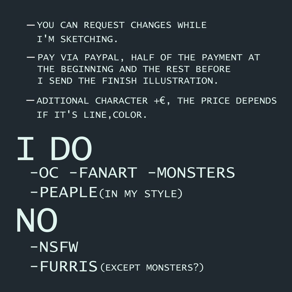 afrosus's tweet image. Commissions are open!!

Check the price list and send me a DM if you're interested.
Shares appreciated ✨

#commissionsopen #commissions #originalcharacter #lineart #digitalcolor #drawing #encargos #vampiregirl