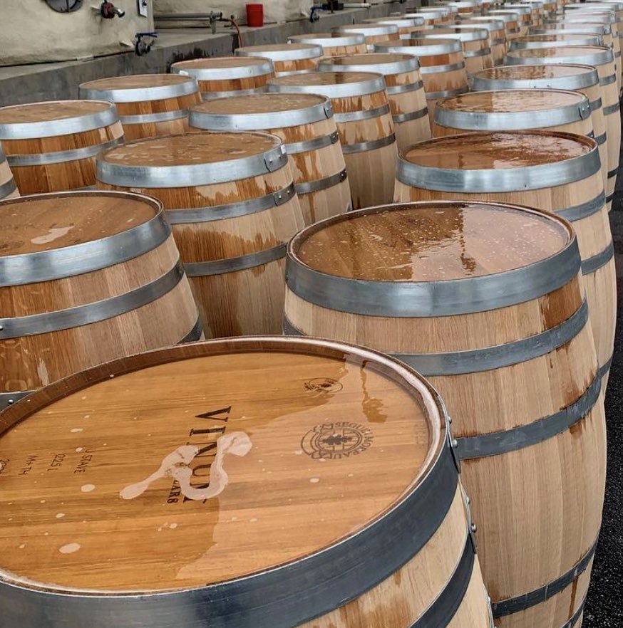 VinumCellars's tweet photo. Barrels on Barrels on Barrels 🍷🍷🍷 We were in Paso Robles this week racking the 2019 Cab Sauv and barreling down the 2020 vintage with @seguinmoreauusa cooperage. Can’t wait for you to experience these stellar wines! #invinumveritas #pasoproud https://t.co/BghrwM1Whn