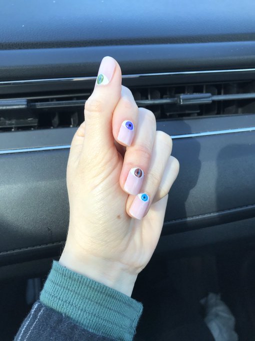 I&rsquo;m always watching you... #HandFetish, #NailFetish, #Manicure. Picture ID: Manicured white hand in bright<a href="/tag/handfetish"class="tags">#HandFetish</a><a href="/tag/nailfetish"class="tags">#NailFetish</a><a href="/tag/manicure"class="tags"><span>#manicure</span></a>