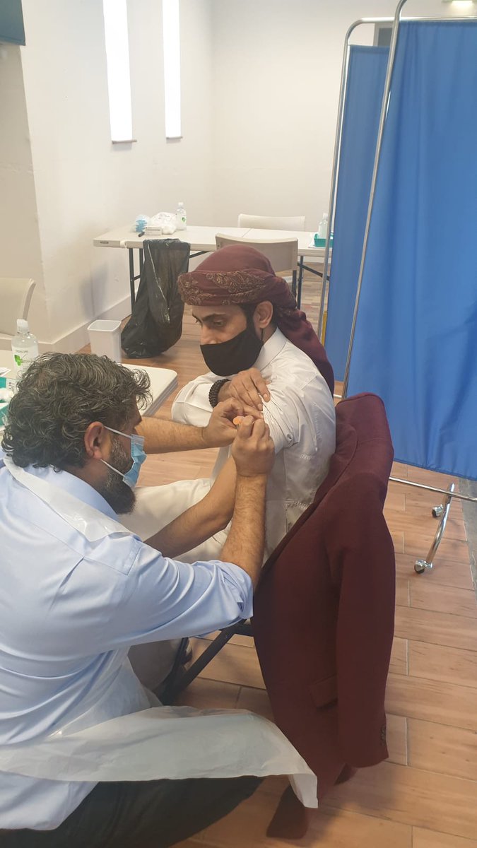 This morning a COVID-19 vaccination clinic took place at <a href="/Pakistan/">Pakistan</a> Community Centre Derby for those currently eligible. It was well attended and brings us one step closer to getting our community vaccinated. 💉💙