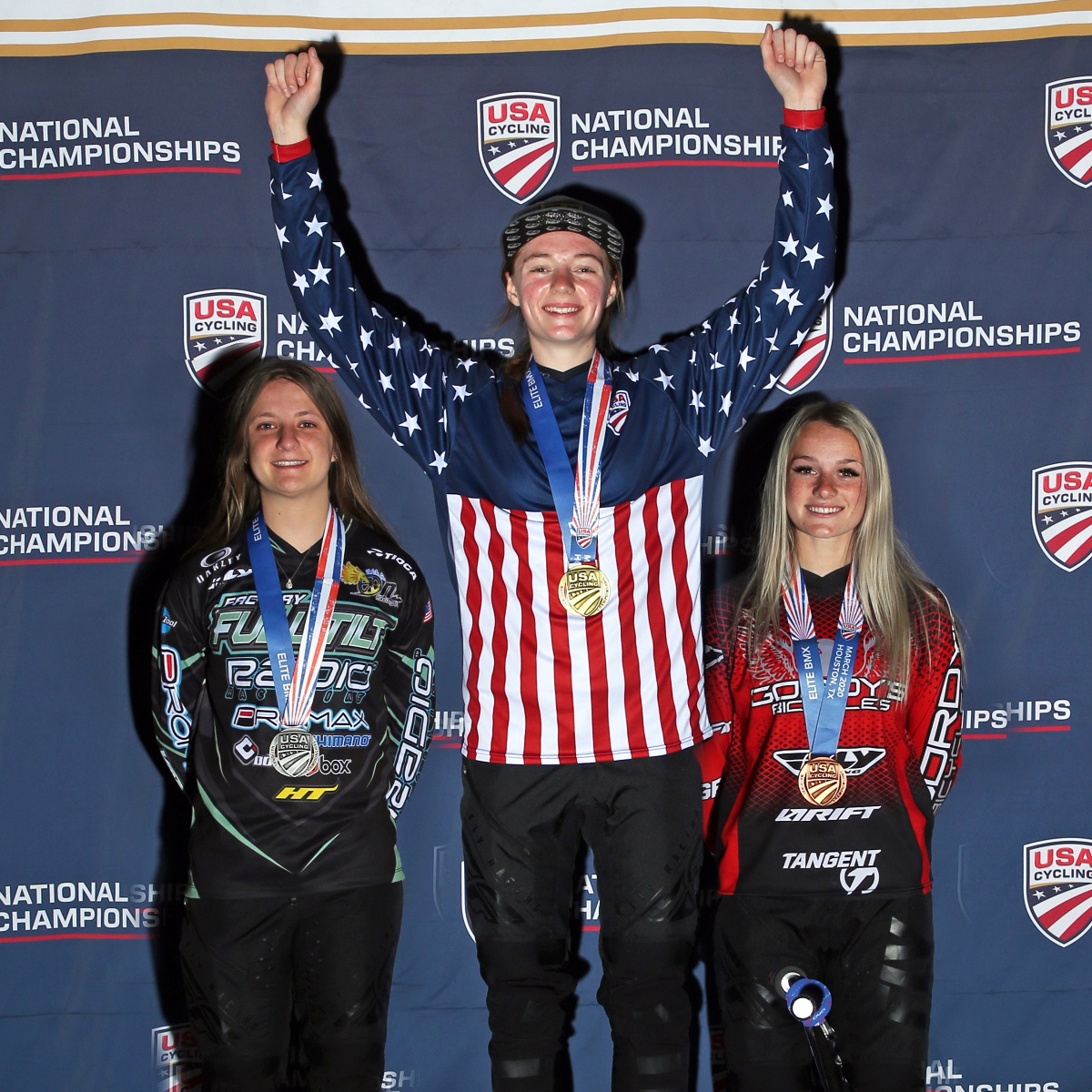 Who will be taking home the 🇺🇸 jersey at #BMXNats on Sunday? All races this weekend at #RockHillSX will be live-streamed at: usabmx.com/webcast