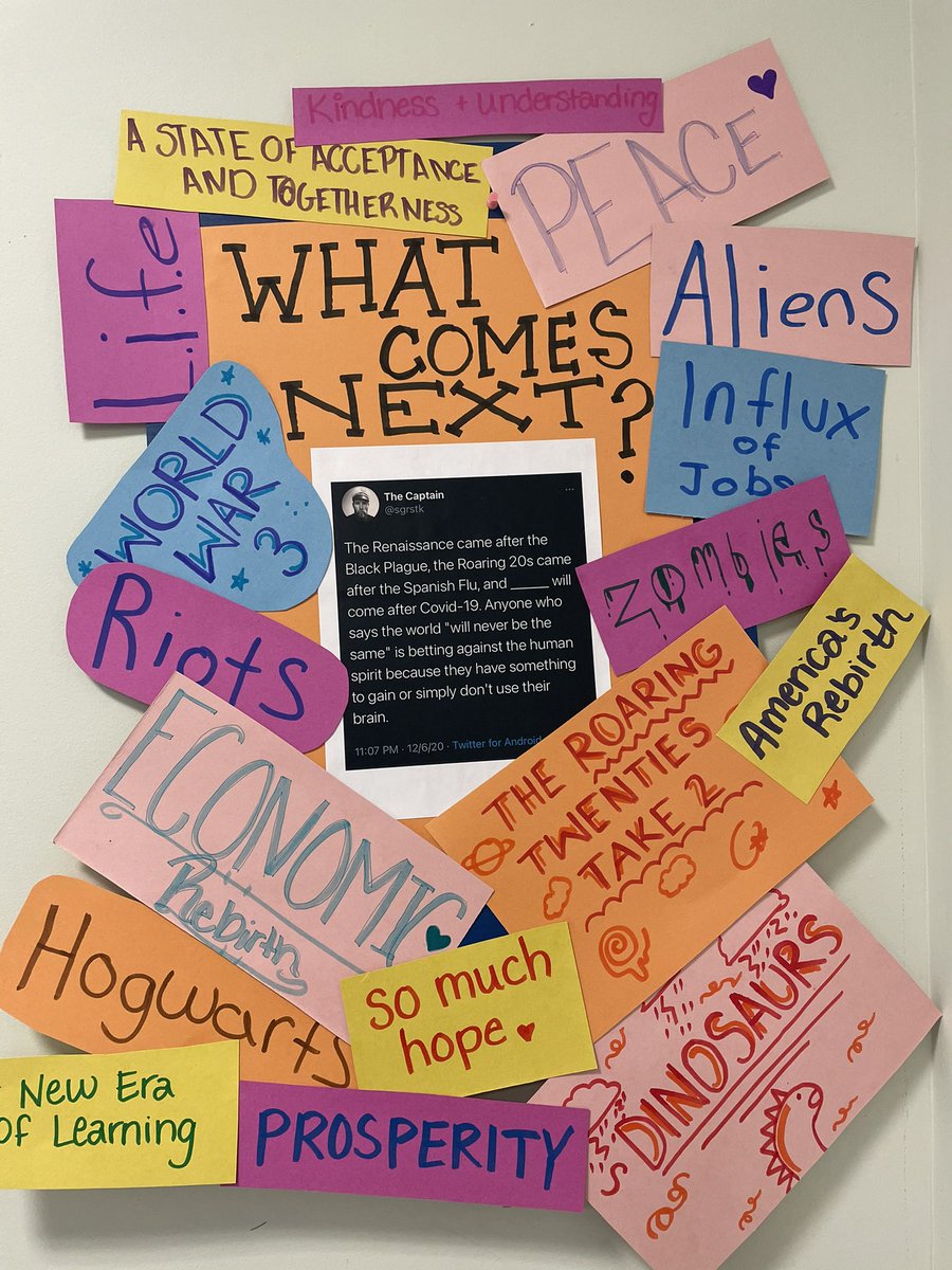 whenurcurious's tweet photo. Inspired by this tweet and with the permission of @sgrstk I asked my high school students to fill in the blank and as always they delighted me with their honesty and creativity. Happy Spring Break, everyone! ☀️💛 https://t.co/7f0cPDELcx