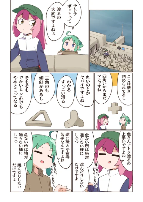 テトラポットって色んな形があって、案外見ているのも楽しい。 #猫屋敷色 