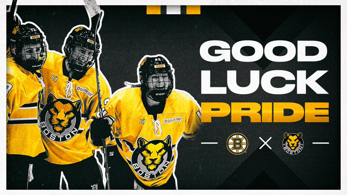 NHLBruins's tweet photo. We know who we're rooting for this weekend.
Good luck in the Isobel Cup Playoffs, @TheBostonPride! https://t.co/2vxhuBoaNC