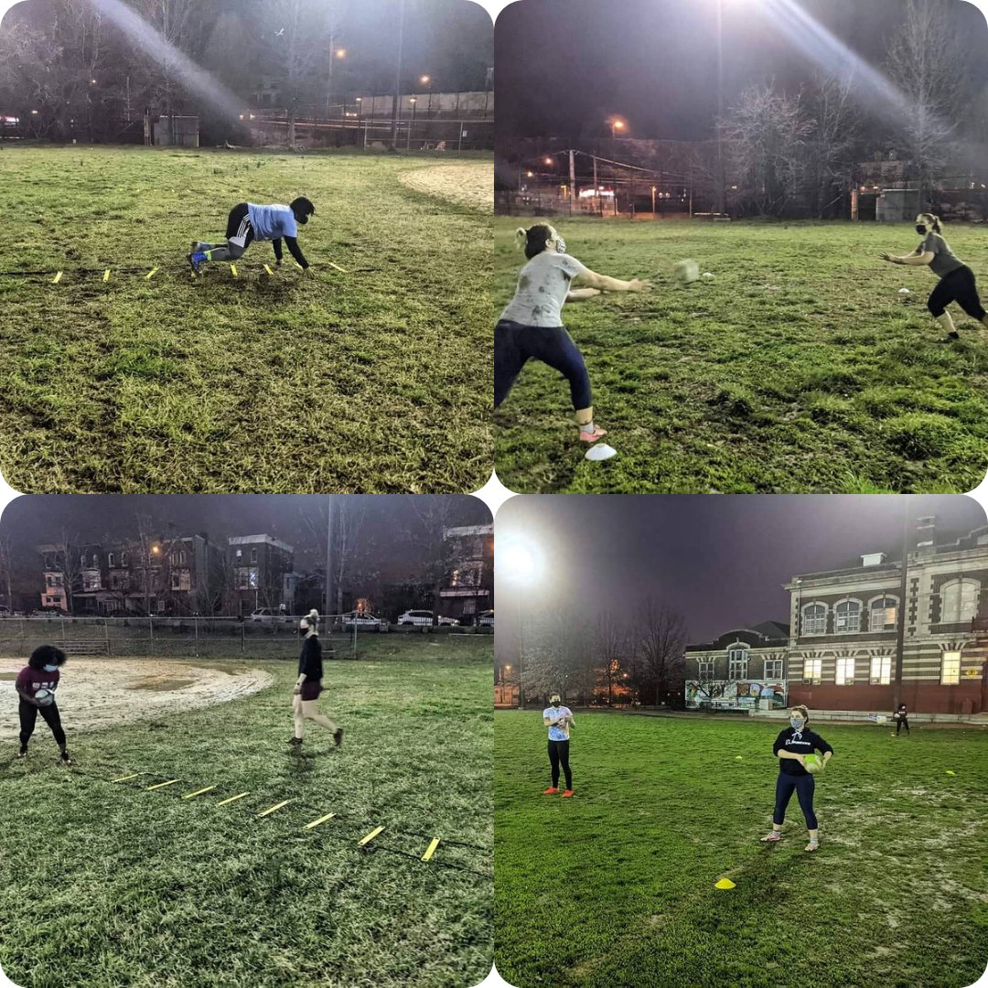 PhilaRugby's tweet photo. Outdoor fitness &amp; skills sessions returned this week &amp; we are SO HAPPY to be holding a ball, getting dirty, &amp; seeing our pals from a #COVIDsafe distance. If you're interested in joining in on the fun, contact recruiting@pwrfc.org. All levels welcome! #PhillyRugby #returntoplay https://t.co/GdticXlA1y