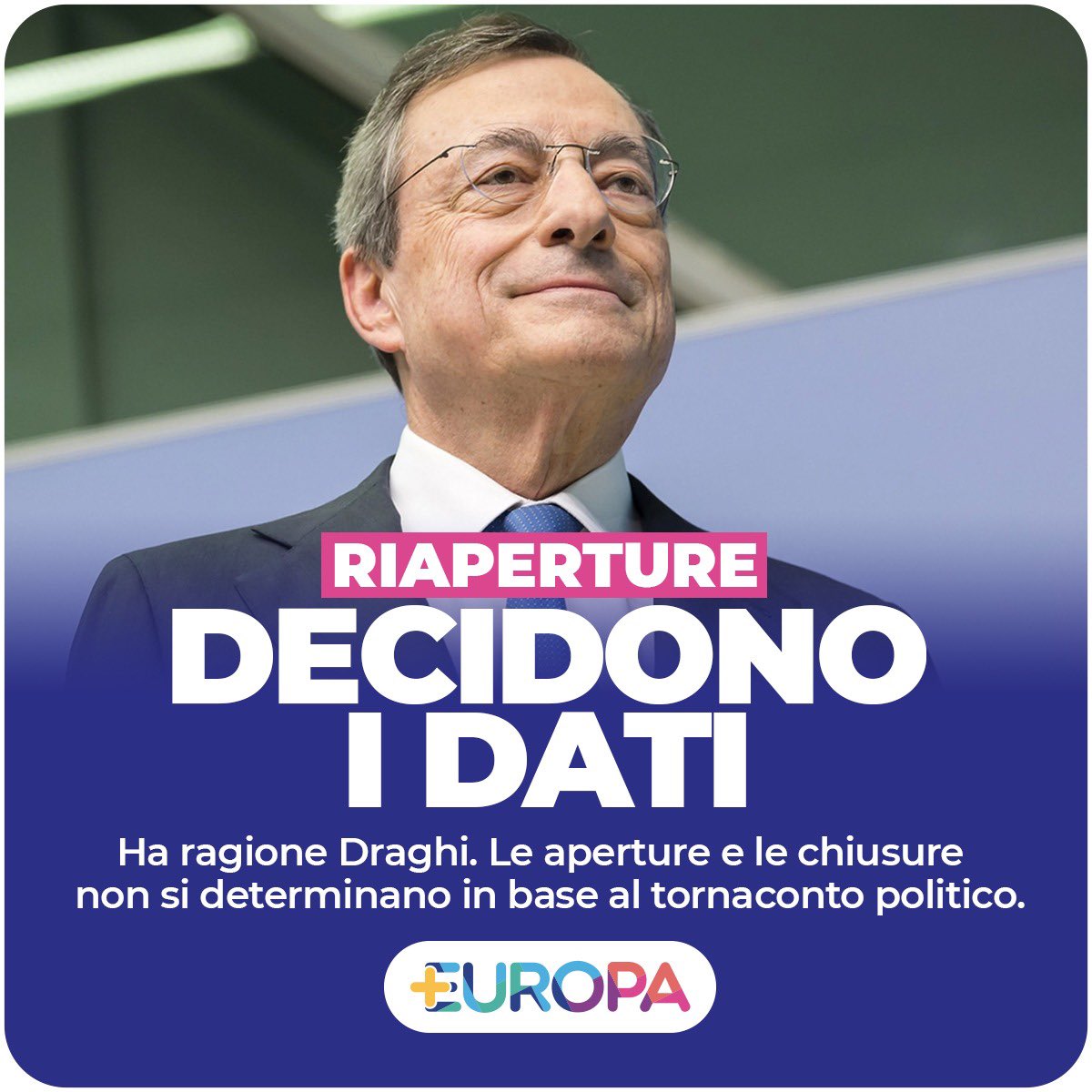 Piu_Europa's tweet photo. È importante il passo in avanti fatto dal governo nella pubblicazione dei dati sul COVID e i vaccini. Le misure di restrizione devono essere confermate o revocate in base ai dati, non in base all’emotività o il tornaconto politico. Dovrebbe saperlo anche Salvini.
@bendellavedova https://t.co/99ulVHY9pp