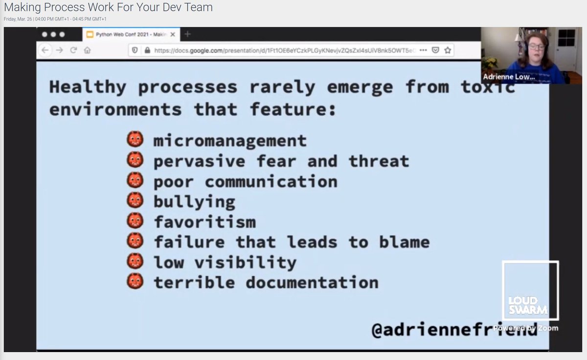 misterrios's tweet image. Lots of great lessons from (hands-down, one of my favorite speakers) @adriennefriend at #PWC2021: "Making Process Work For Your Dev Team"