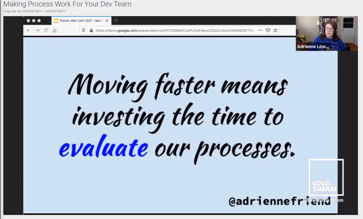 misterrios's tweet image. Lots of great lessons from (hands-down, one of my favorite speakers) @adriennefriend at #PWC2021: "Making Process Work For Your Dev Team"
