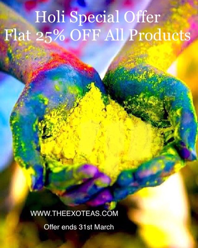 Enjoy 25% Off all products.. theexoteas.com - Hurry offer ends 31st March