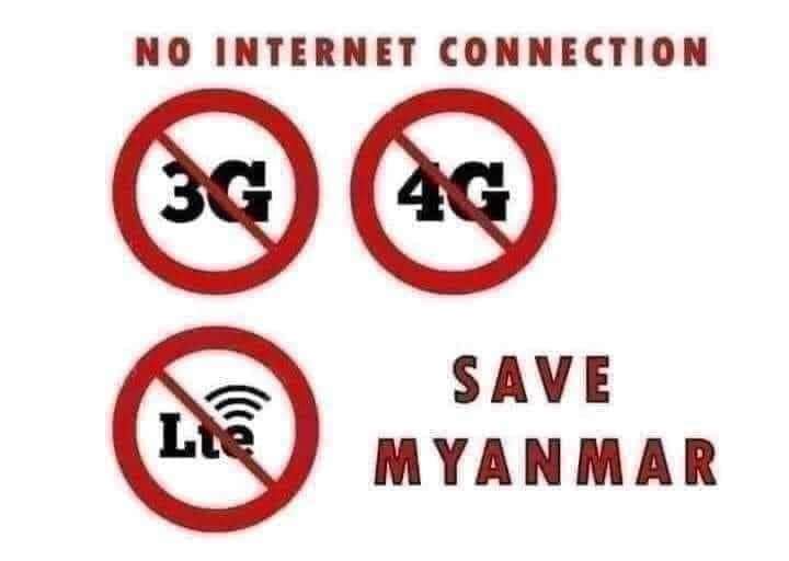 SetWaiAung2's tweet photo. Please Speak Out for it !!!
#SaveMyanmar 
#အင်တာနက်လိုင်းပြန်ဖွင့်ပေး
#whatshappeningnowinmyanmar
#nointernetinmyanmar 
#RejectMilitaryCoup https://t.co/wMwAogEBnF