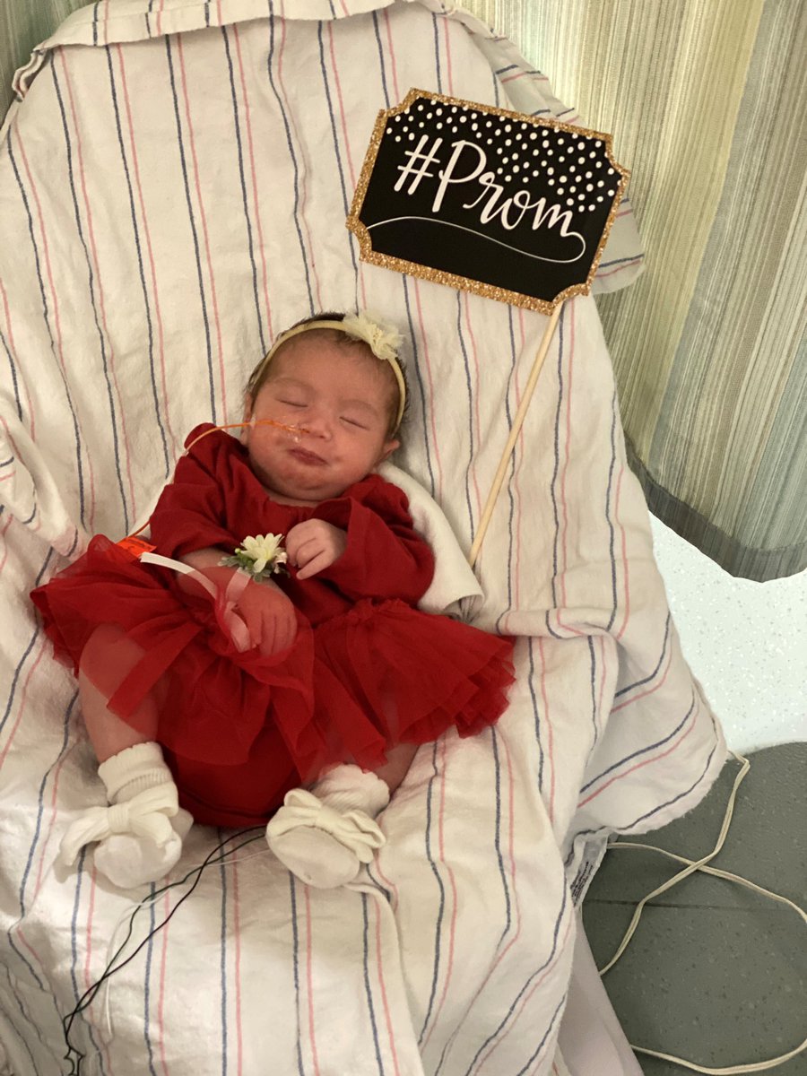 BrighamWomens's tweet photo. What’s a NICU graduation without a prom to celebrate? Babies Alex, Maddie, and Della got glammed up for their own version of prom night, thanks to a team of creative and compassionate @BrighamNICU staff. https://t.co/zN0PrDM7Qo