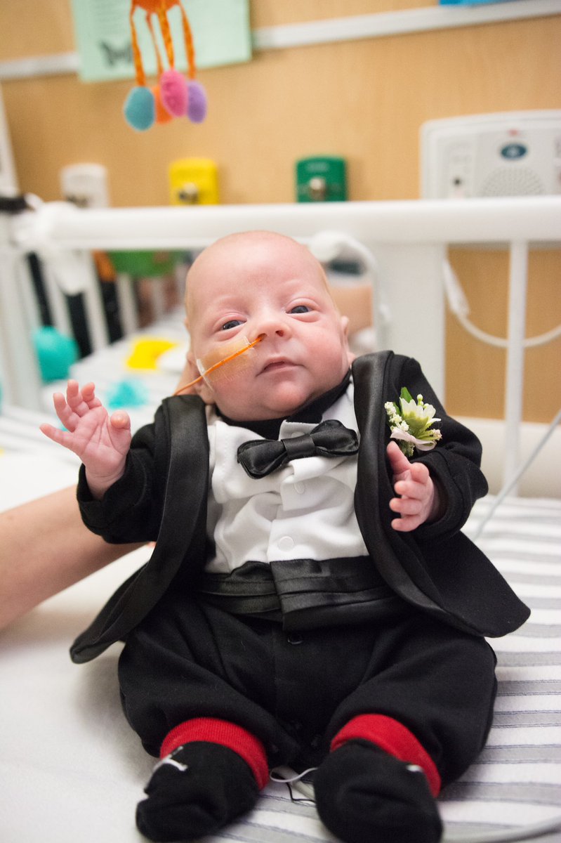 BrighamWomens's tweet photo. What’s a NICU graduation without a prom to celebrate? Babies Alex, Maddie, and Della got glammed up for their own version of prom night, thanks to a team of creative and compassionate @BrighamNICU staff. https://t.co/zN0PrDM7Qo