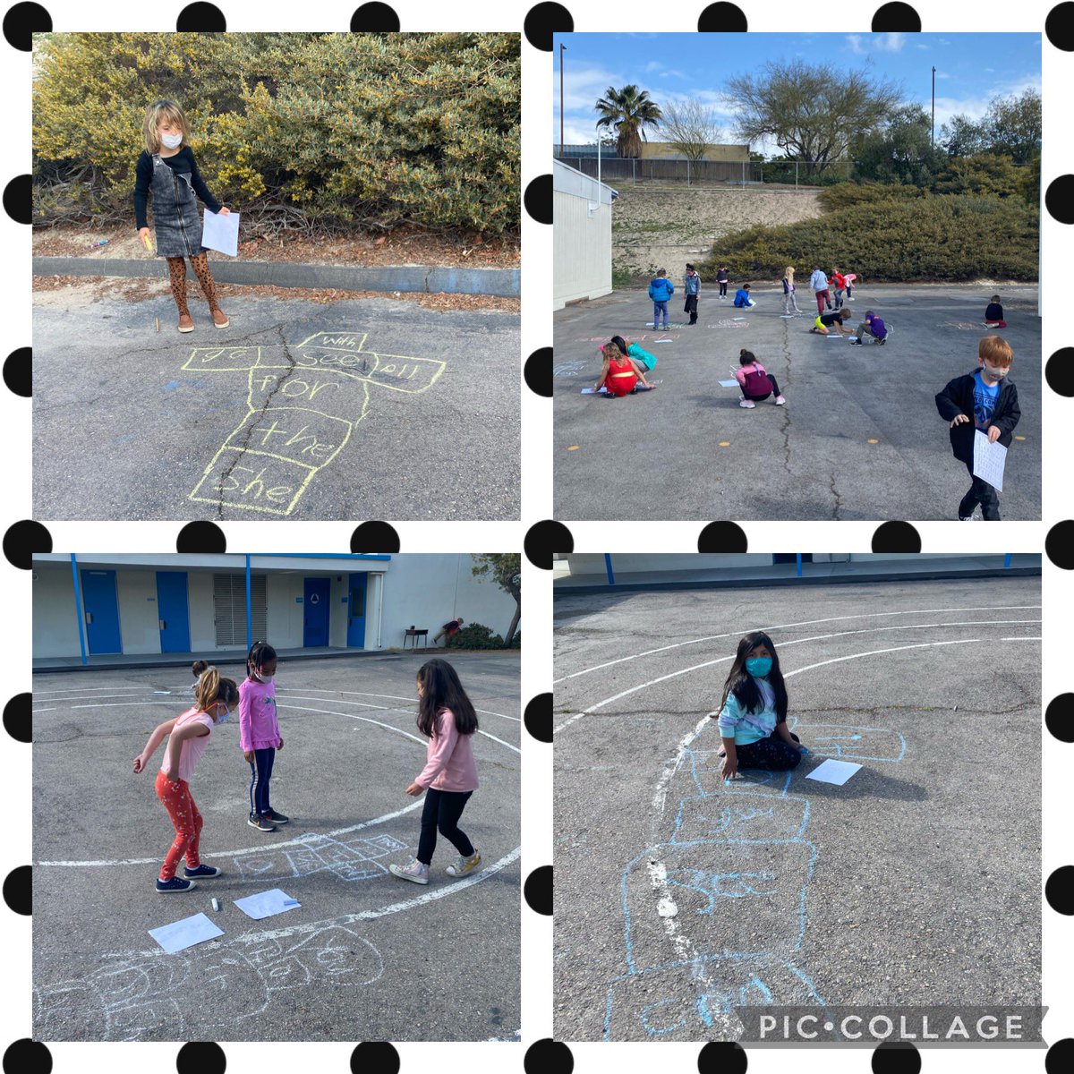 The littles were knowledgeable during their design challenge!  They designed a hopscotch game with chalk and they added sight words and they were hopping and reading! ❤️🐇🐇.<a href="/CasitaMagnet/">Casita Center</a>