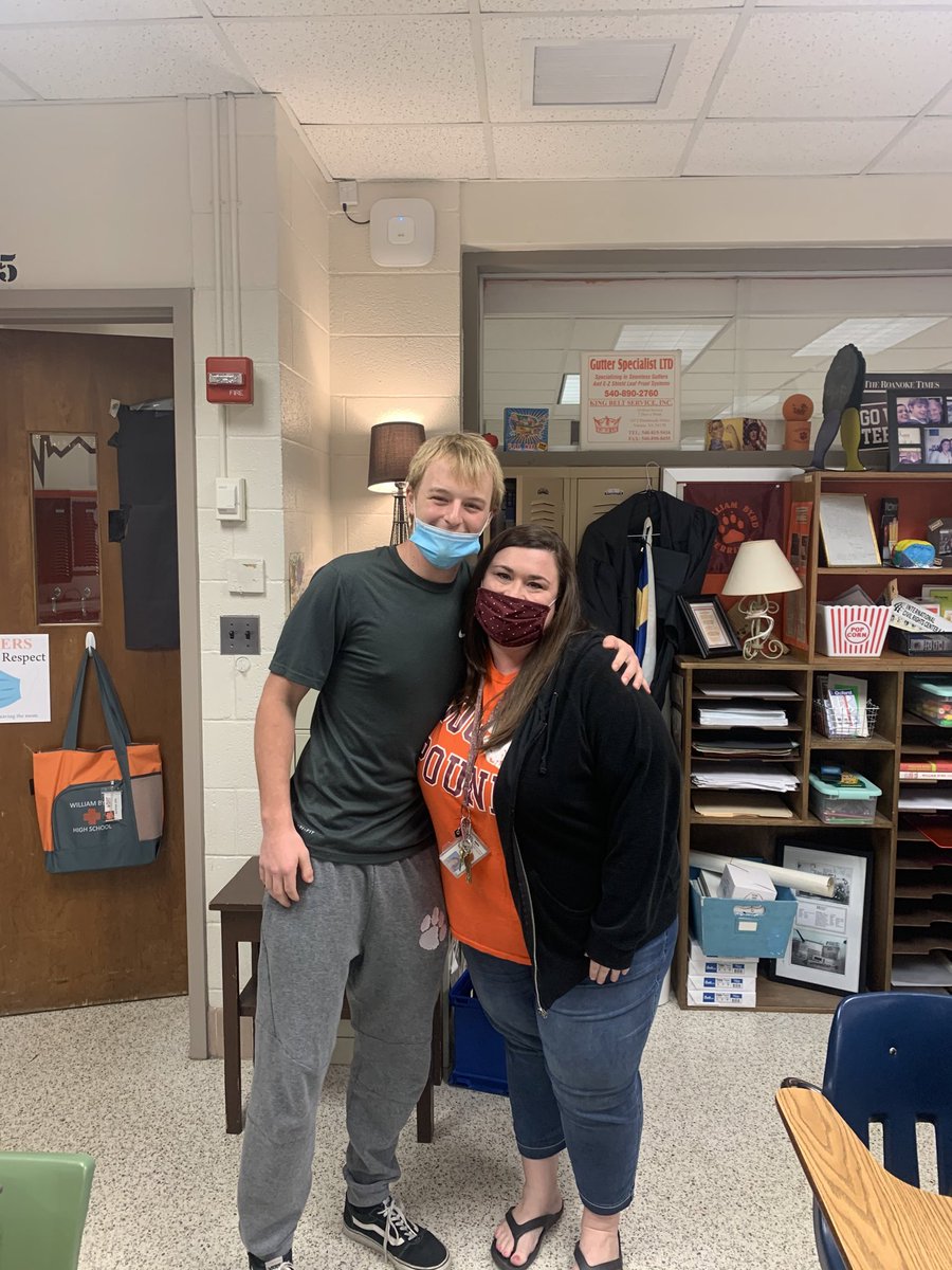 CoachBradLutz's tweet photo. Senior Day is tomorrow and our senior football players recognized one of the many teachers who made a huge impact of their time at WBHS. Thanks to ALL of our teachers at WBHS and the powerful influences they make on our students. #ProtectTheTeam https://t.co/yrDhNvZvQc
