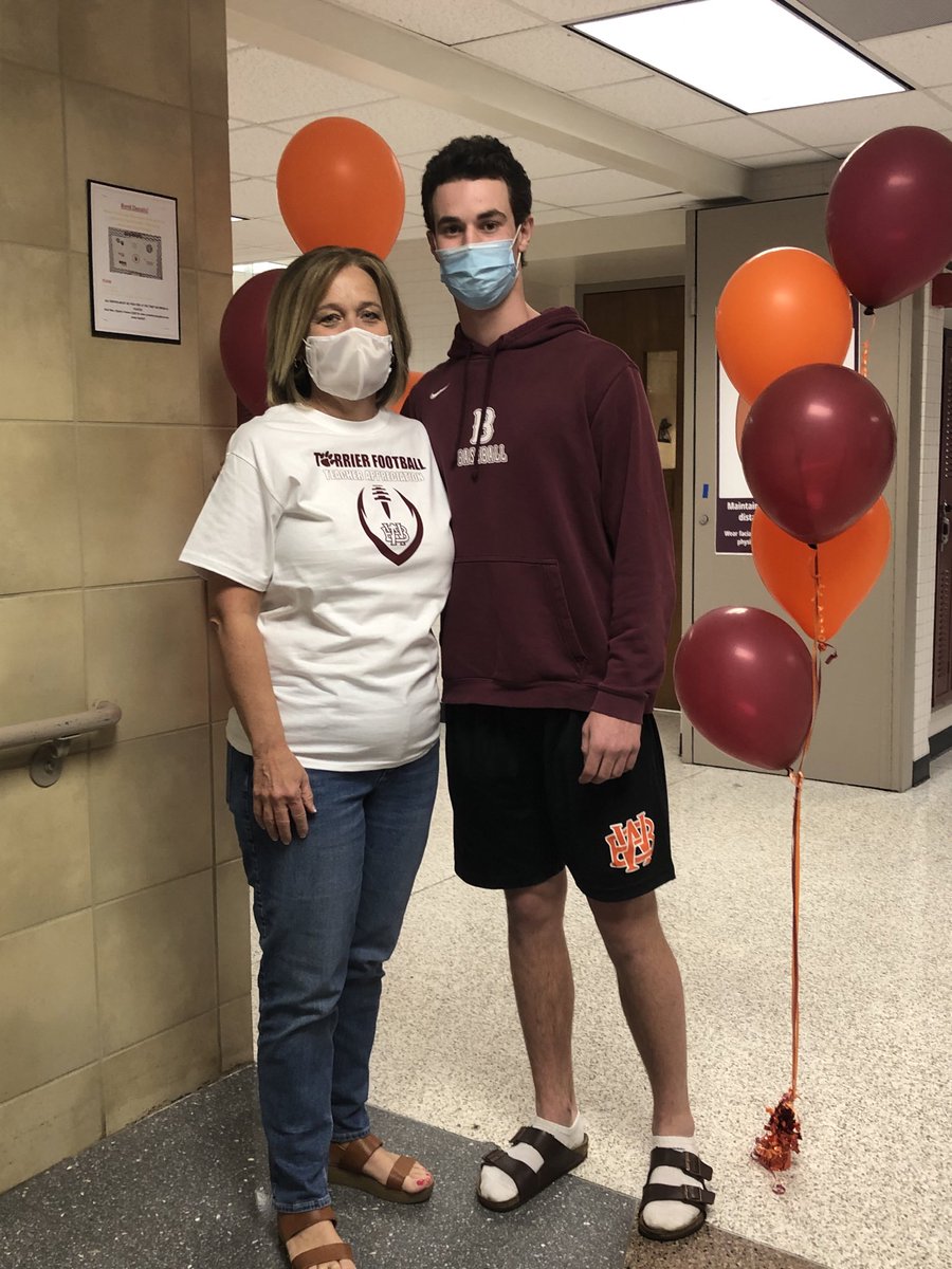CoachBradLutz's tweet photo. Senior Day is tomorrow and our senior football players recognized one of the many teachers who made a huge impact of their time at WBHS. Thanks to ALL of our teachers at WBHS and the powerful influences they make on our students. #ProtectTheTeam https://t.co/yrDhNvZvQc