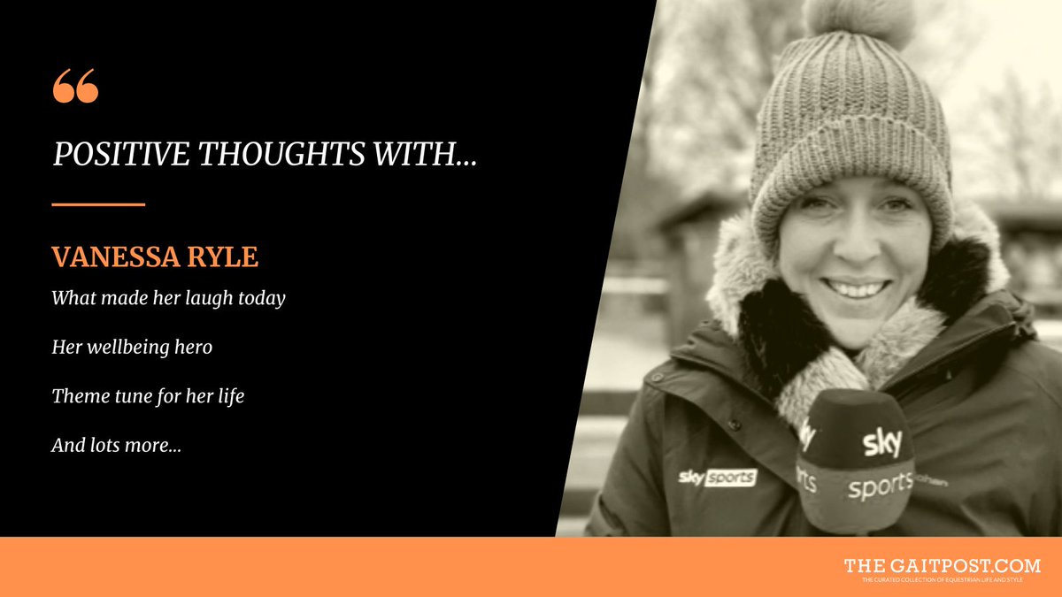 Gin, fishing waders, Ricky Gervais and Fleetwood Mac...just a few of the things that keep <a href="/V_Binnie_Ryle/">Vanessa Binnie Ryle</a> positive (but not altogether!) 

🔗 thegaitpost.com/positive-thoug…

#youmeandthegaitpost