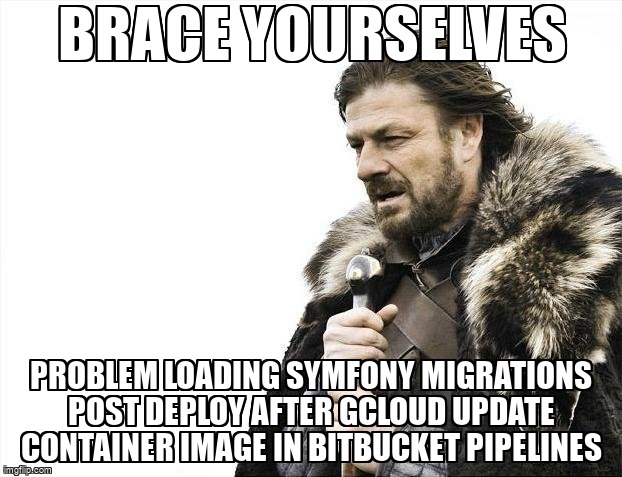 overflow_meme's tweet image. Problem loading symfony migrations post deploy after gcloud update container image in bitbucket pipelines stackoverflow.com/questions/6681… #continuousdeployment #googlecomputeengine #bitbucketpipelines #doctrinemigrations