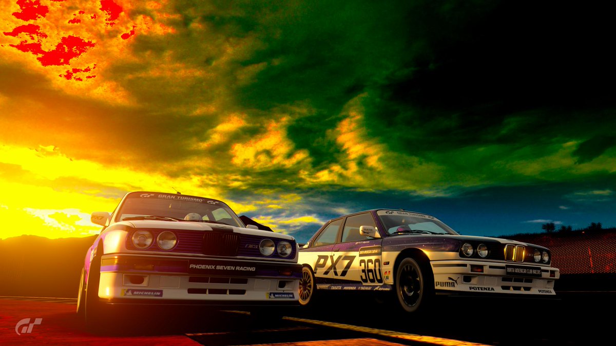 phoenix7racing's tweet photo. Round 9 of the NACR M-Power Challenge saw an awesome fight between @PX7_Hoskeey and @GyrzaGroana that lasted the whole race! The boys would finish in a PX7 1-2, with Hoskeey grabbing his first win of the season!
#granturismo #nacr #BMW https://t.co/kaJpwlcdFk