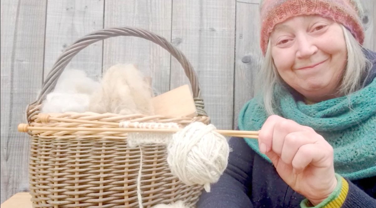 clarelibrary's tweet photo. In this video, Ruth Marshall demonstrates different stages one can take the fleece of a sheep to a more usable wool that can be knitted with.

Watch the video here: https://t.co/fNEDMaULWs

#woolmaking #Clareheritage #irishheritage #oldtechniques #ruralhistory #Clarehistory https://t.co/Bz4SA2nndK