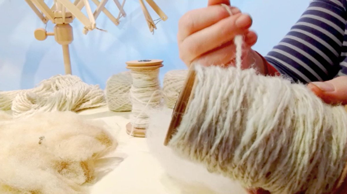 clarelibrary's tweet photo. In this video, Ruth Marshall demonstrates different stages one can take the fleece of a sheep to a more usable wool that can be knitted with.

Watch the video here: https://t.co/fNEDMaULWs

#woolmaking #Clareheritage #irishheritage #oldtechniques #ruralhistory #Clarehistory https://t.co/Bz4SA2nndK