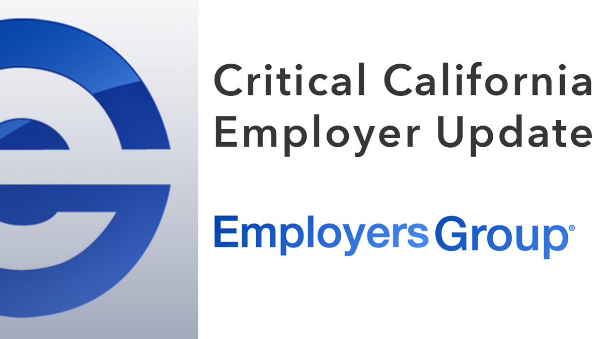 California’s new supplemental paid sick leave law goes into full effect on Monday (3/29)😱⏰🚨⬇️
employersgroup.com/covid-19/new-c…
#paidleave #paidsickdays