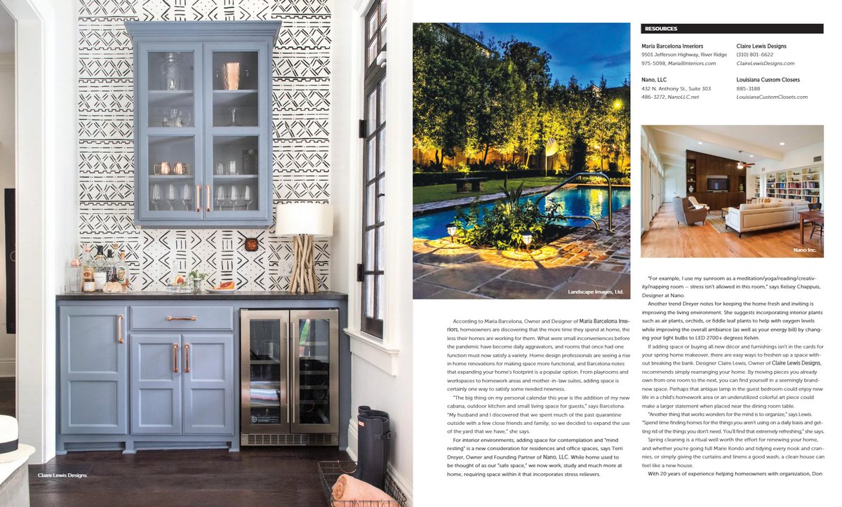 Check out our new feature in St. Charles Avenue Magazine! Visit the link below. 

issuu.com/renaissancepub…

#NewOrleansHomes #InteriorDesign #Architecture #SpringHomes #Renewal #Design #NewOrleansInteriors