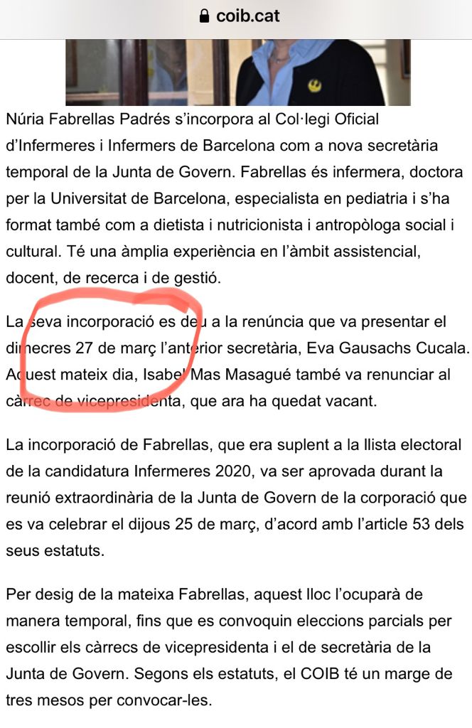 AnaLuque1990's tweet photo. @COIBarcelona @FpNuria Felicidades por el Departamento de Comunicación. 
Pensaba que la Secretaria y la Vicepresidenta ya habían dimitido 😂😂😂😂😂😂😂😂😂😂😂 https://t.co/eRRfAAM0M9