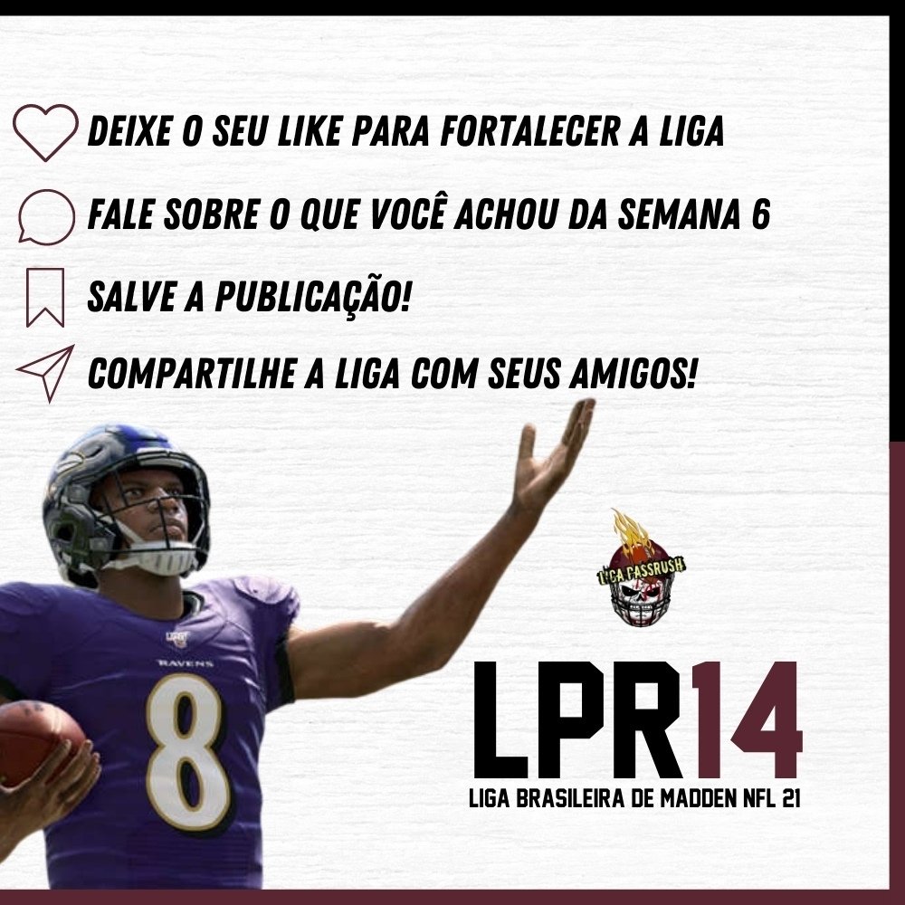 LigaPassRush's tweet photo. ⚠️Fique por dentro de tudo que acontece na liga pelo Daddy League ➡️ Link na biografia🔗

🚨Também não esqueça de deixar o seu like👍 para fortalecer a Liga, comentar🗣️ sobre o que achou desta semana, salve a publicação para poder ver depois e divulgue para os seus amigos. https://t.co/wvKSzlE0qR