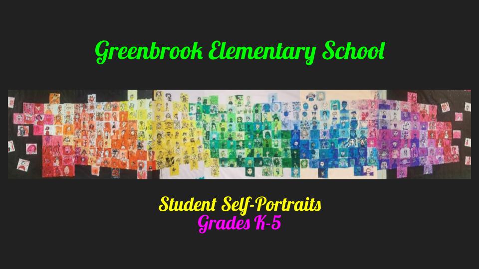 KeeneyvilleD20's tweet photo. Today we show how Art Connects Greenbrook Students!  Every student created a self-portrait with a grade-level color.  The incredible portraits are combined into a school-wide mural to welcome the students when they return to the building!   #esd20creates #esd20learns https://t.co/m6KXg0Rogr