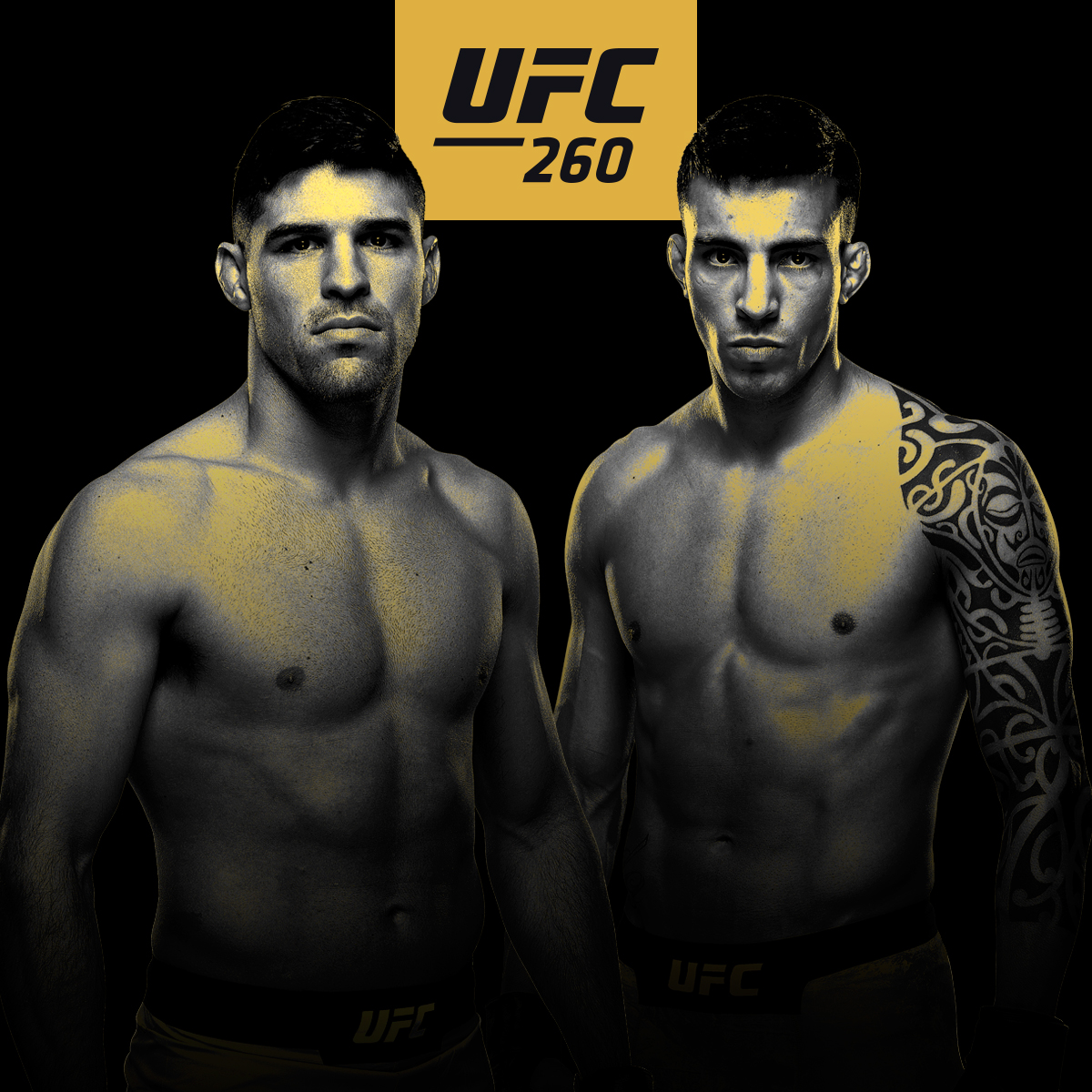 Com os brasileiros 🇧🇷 <a href="/VicenteLuqueMMA/">Vicente Luque</a> e <a href="/ThomasalmeidaCB/">Thomas Almeida</a> em ação, o #UFC260 acontece neste sábado (27), AO VIVO no @CanalCombate, a partir das 20h30.

Saiba como assistir >> glo.bo/3fHf2H1