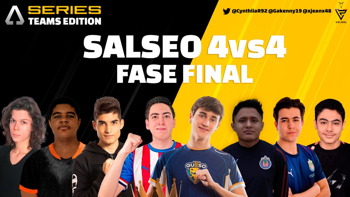 🔴¡YA EN DIRECTO!
🏆#AppGradeSeries
👕¡Arrancamos la fase final de la competición en mi canal con estos dos partidazos llenos de estrellas!

🎖️#TeamRuben🆚#TeamLucas
🎖️#TeamPompeyo🆚<a href="/Team7LV/">TEAM 7LV ⚡</a>

📺twitch.tv/revolaimar

❤️<a href="/CynthiiaR92/">Cindy❤️</a> <a href="/Velrol86Mx/">velrol</a> <a href="/Gakenny19/">Gakenny | גבריאל</a> <a href="/xjeanx48/">3DY55OM</a>