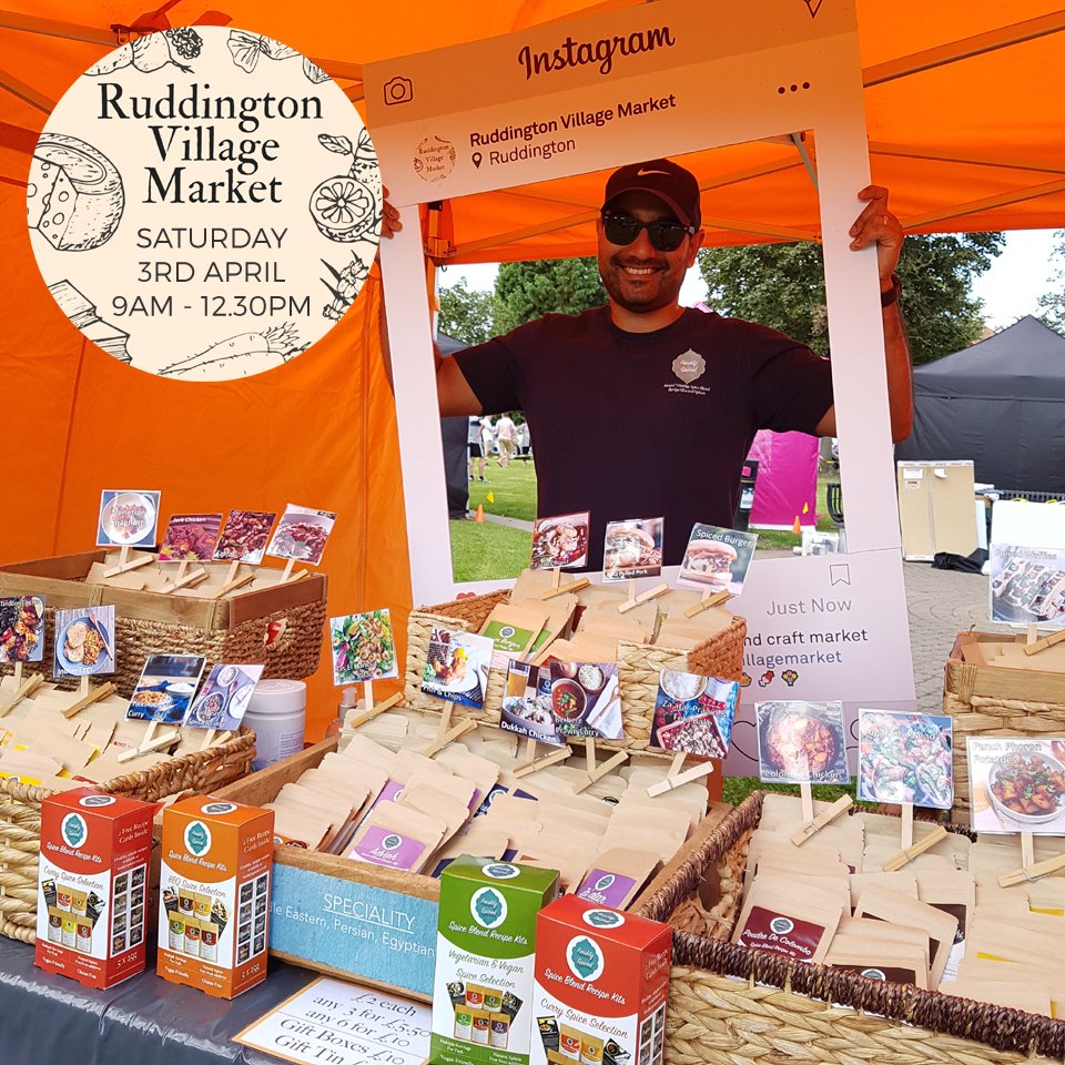 Ruddington Village Market (@ruddmarket) on Twitter photo Continuing the tradition of his grandfather's 1950s Nottingham spice shop, Tom returns with his unique range of award winning <a href="/Freshlyspiced/">Freshly Spiced</a> spice blend kits next month - high quality, vibrant spices and blends to suite every palate. Ruddington Village Market, Sat 3rd April 9am Continuing the tradition of his grandfather's 1950s Nottingham spice shop, Tom returns with his unique range of award winning <a href="/Freshlyspiced/">Freshly Spiced</a> spice blend kits next month - high quality, vibrant spices and blends to suite every palate. Ruddington Village Market, Sat 3rd April 9am