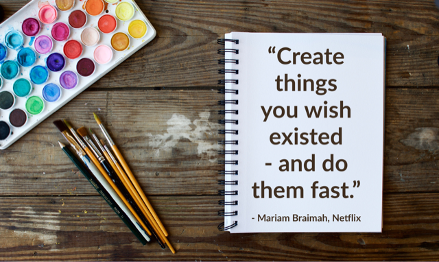 SamHornIntrigue's tweet photo. @Fantastic sound-bite from @MariamBraimah, lead product designer for @Netflix at today's #HerFutureSummit. "Create things you wish existed and do them fast" THAT's what you call a repeatable-retweetable phrase-that-pays. Wisdom in 9 words
#WomenSupportingWomen #WomensHistoryMonth https://t.co/ydJlYy3Qb0