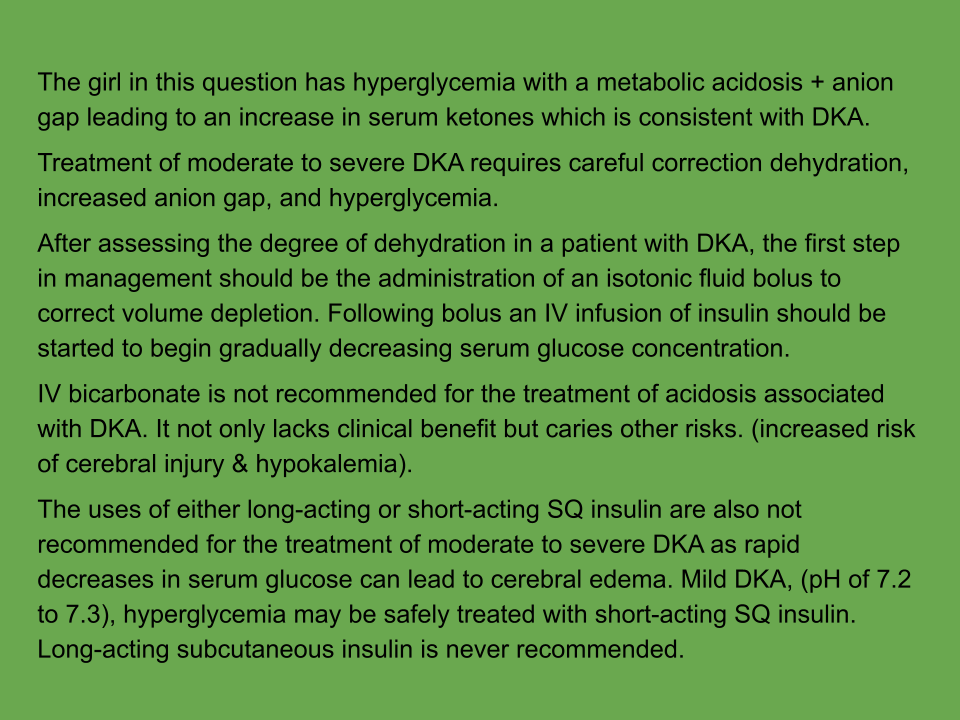PMCHPHS's tweet photo. Correct answer for yesterday was B
Fluid management is difficult with DKA and needs to be carefully thought about. https://t.co/nHWAU1yYPb https://t.co/aNJHqXbtPa