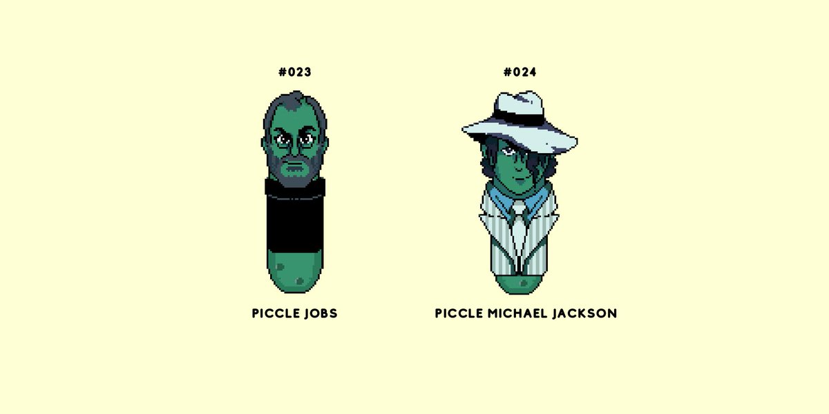 picclegang's tweet photo. These two Piccles have arrived @opensea :) 

Come say hi: https://t.co/EyQBJrLlGN

#nft #nfts #cryptoart #crypto https://t.co/FdWd5zm8ci