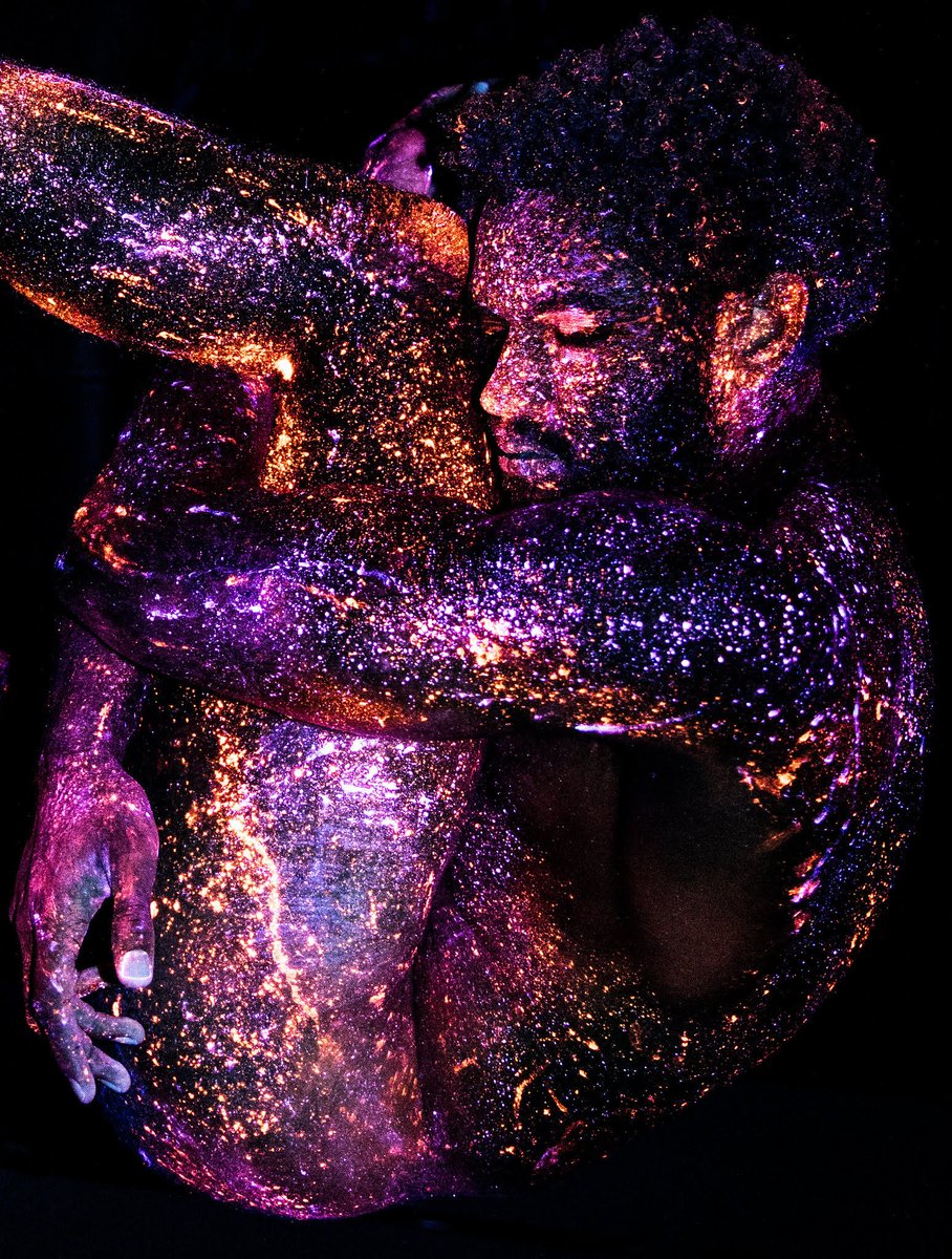 PrizerArts's tweet photo. Amma's Womb - In Dogon cosmology, the universe emerges from the womb of the primordial androgynous creator god Amma. 
See this piece and more from Mikael Owunna from April 9th through May 8th. See it in the evenings 7-11 or schedule an appointment here: https://t.co/9p8b4HizWI https://t.co/j5o0sOj34A