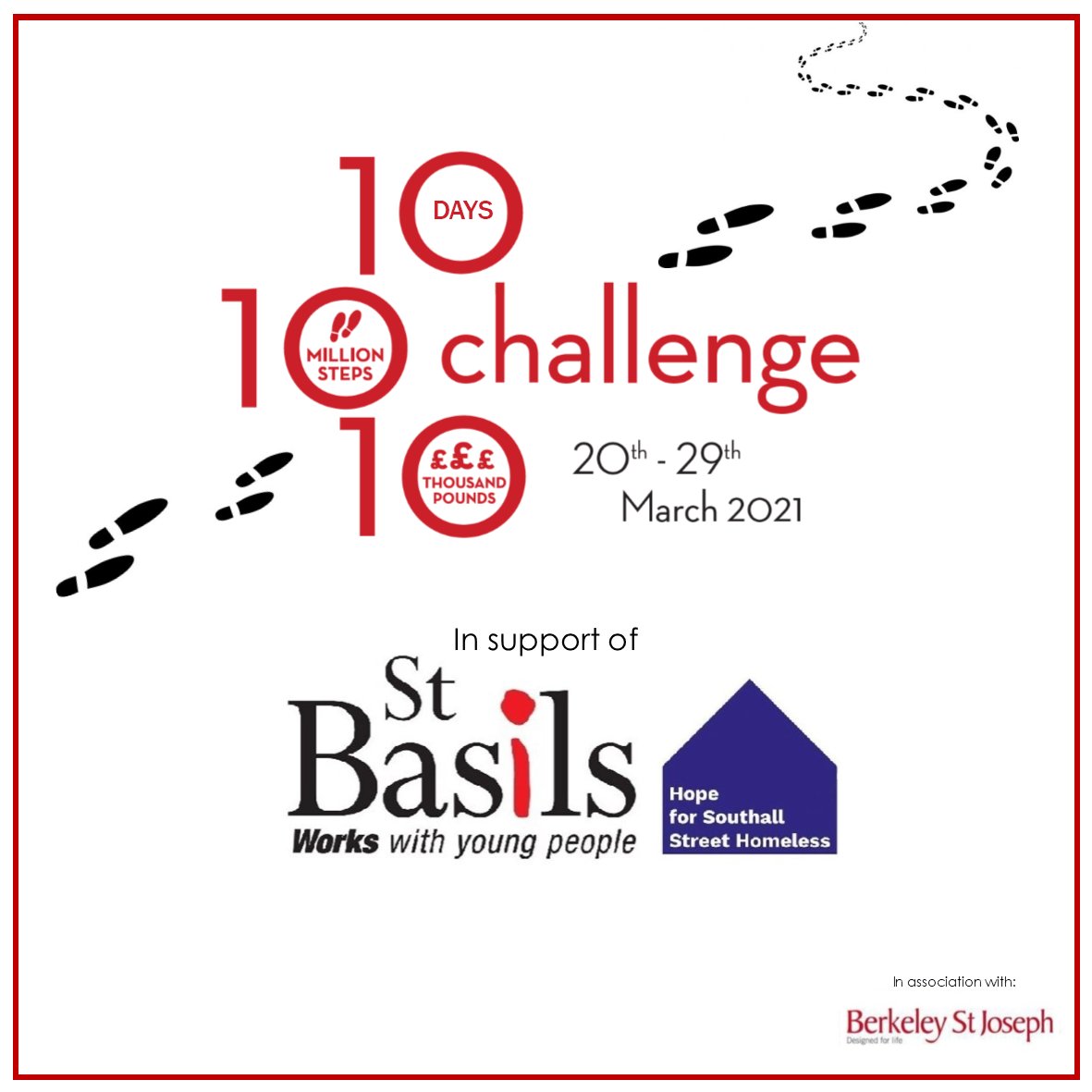 PennycuickColl's tweet photo. We are pleased to confirm that we will be a late addition to the Berkeley Group 10-10-10 Challenge.  10 million steps, in 10 days to raise £10,000 for St Basils. So if you have anything to spare, please donate at https://t.co/aXOL2wO1Fa. https://t.co/TGz8xatsGc