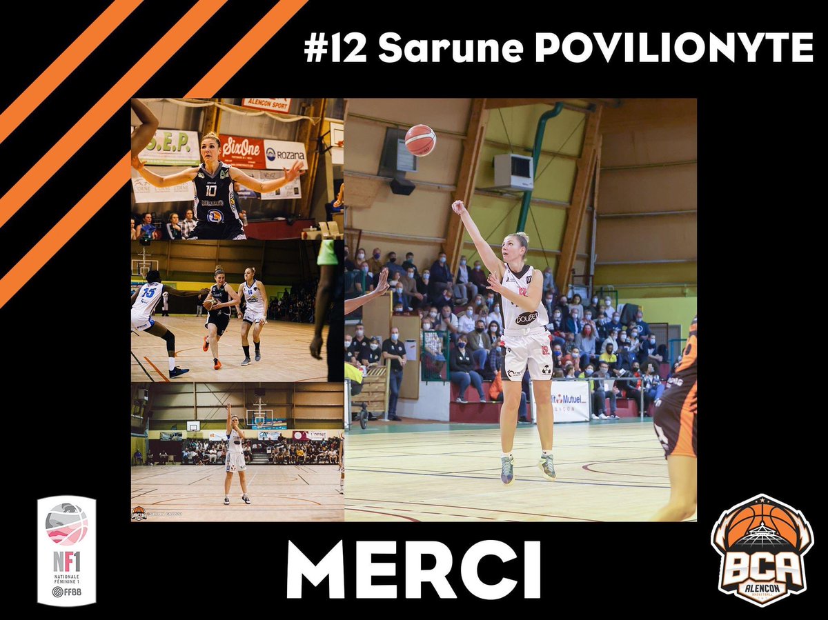 usbda61's tweet photo. ⚠️ NF1 ⚠️

Nous pourrions consacrer des pages entières à Sarune qui a décidé de tourner la page du haut niveau.
Sarune, c’est avant tout une femme très attachante qui a toujours fait l’unanimité au sein de notre club. https://t.co/I9L6zbyWJg