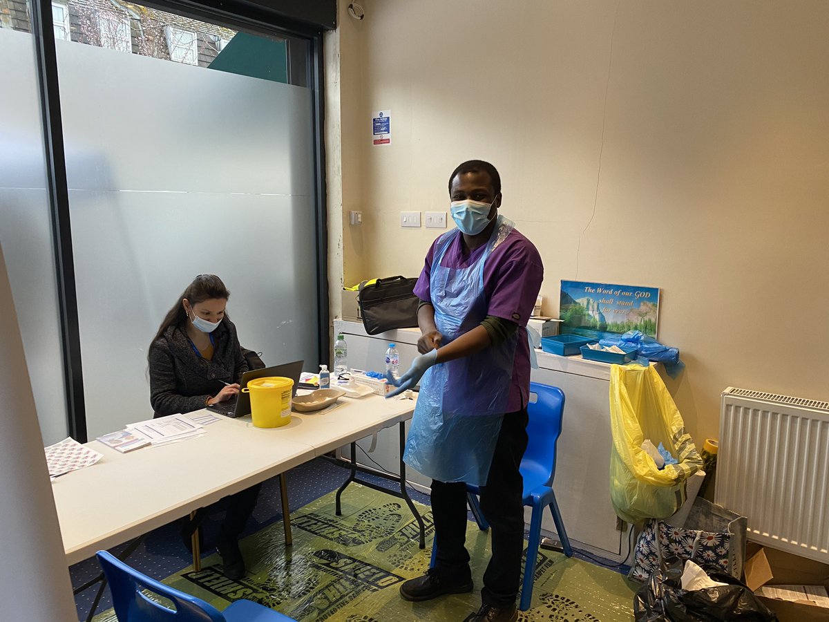 Taking CoVid vaccination to our community in Thornton Heath at His Grace Evangelical Church and food hub. @nhscroydon_ <a href="/CroydonBMEForum/">Croydon BME Forum</a> <a href="/yourcroydon/">Your Croydon</a> <a href="/ARCCLTD/">ARCC</a> <a href="/InsideCroydon/">Inside Croydon</a> <a href="/NikkiKF/">Dr Nikita Kanani (she/her)</a>