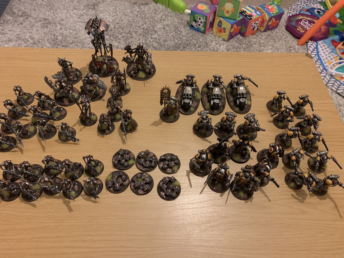 richchil88's tweet photo. @WarComTeam A few bits I finished over local down, managed to finish the indomitus boxed set. This is what kept me sane whilst being stuck indoors. Hope you like it! warhammer40k #warhammercommunity #gamesworkshop #hobby #40k #warmongers #warmaidens #silverTemplar #Spacemarine @WarComTeam https://t.co/mztTBPBqeG