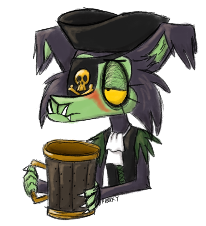 ErmehgerdProxy's tweet photo. In the meantime, here's captain Chops #pirate #cryptid #shugmonkey #monkey #dog #hybrid #furry #furryart https://t.co/VNwFEfnOwG